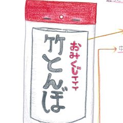 4．竹トンボおみくじ